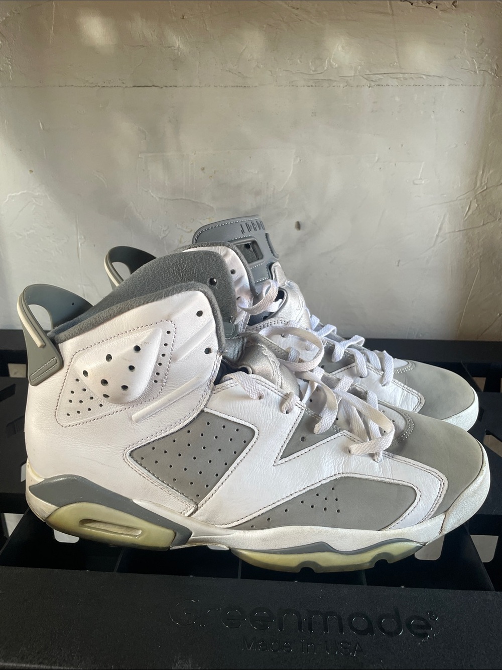 Jordan Men’s Athletic Shoes White Gray Silver